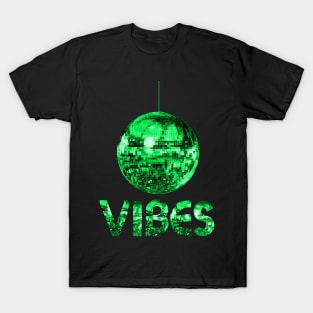 1970s Green Discoball Vibes T-Shirt